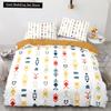 Boho Tribal King Queen Duvet Cover Bohemian Symbol Style Bedding Set Exotic Ethnic Customs Quilt Cover Polyester Comforter Cover