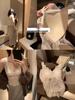 2025 Spring/Summer Women's French Lace Camisole with Chest Pad and Spaghetti Straps