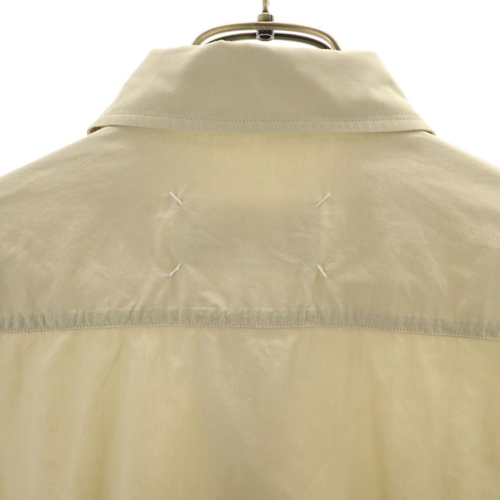 Maison Margiela 16SS Made In Romania Long Sleeve Cotton Shirt 48 Beige Men's Used