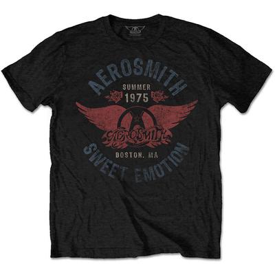 Aerosmith T-Shirt Sweet Emotion Band New Black Official