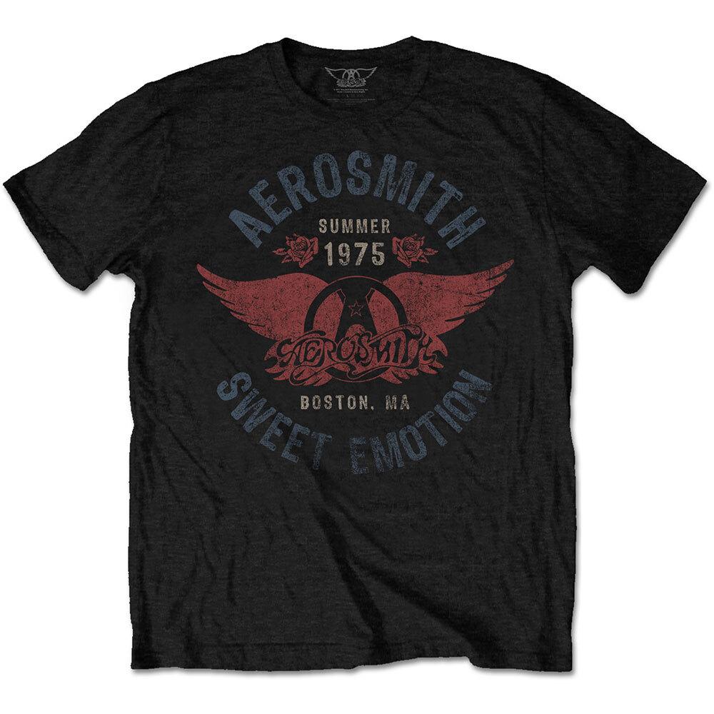 

Aerosmith T-Shirt Sweet Emotion Band New Black Official M