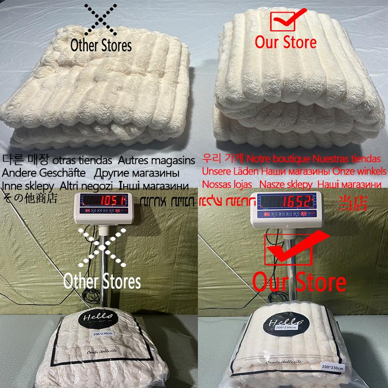 Luxury Soft Faux Rabbit Fur Throw Blanket Fluffy Warm Solid Color Plush Blanket for Sofa Bed Single Double Spring Autumn Plaid