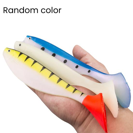 22.5CM/68G Large T-Tail Bionic Soft Lure, Realistic Fishing Bait with Paddle Tail, Artificial Swimbait for Freshwater Saltwater Trout Bass Fishing
