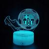 Lámpara de Escritorio Nocturna Para Niños Fc Barcelona Fútbol Soccer 16 LED 3D + Mando a Distancia