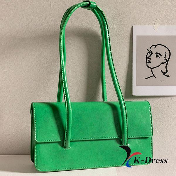 

Квадратна сумка через плече з плоским тримачем (2 кольори) 28.5x16x8cm зелений