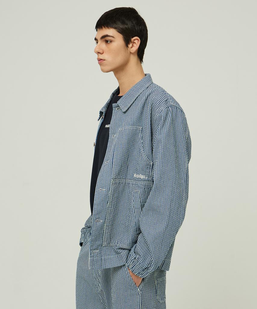 Magoodgan Hunter 5509 London Stripe Semi-Overfit Work Jacket