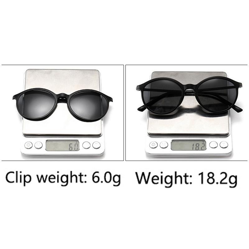 6 In 1 Custom Men Women Optical Magnetic Sunglasses Clip Magnet Clip On Sunglasses Polaroid Glasses Frame