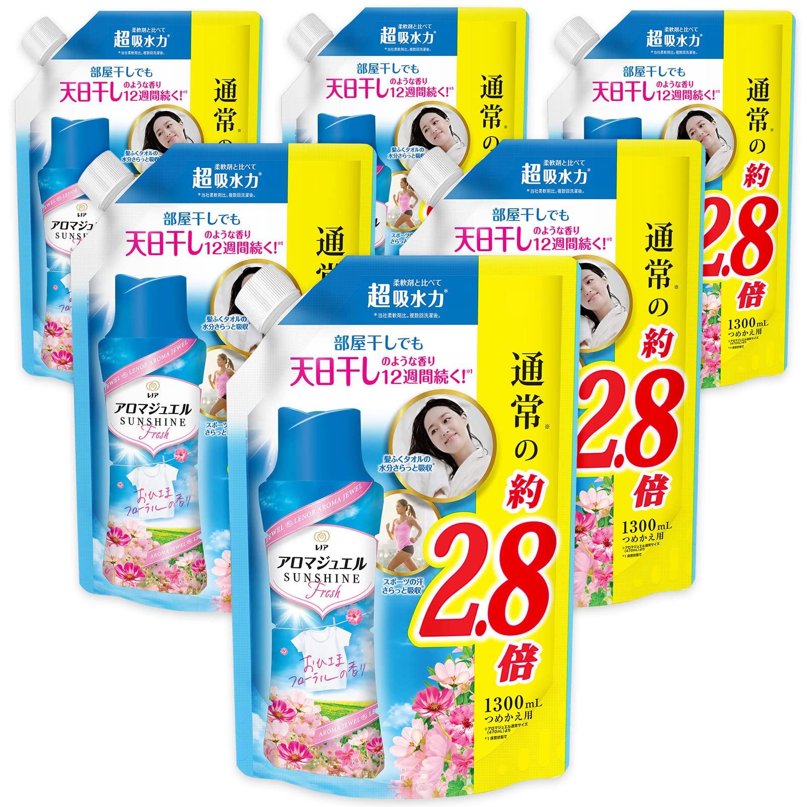 

Ароматичні кульки Lenor Happiness Jewel Ohisama Floral, змінний блок великої місткості, 6 пакетиків [Продаж у упаковці] 1300 мл