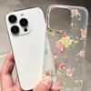 Mobile Phone Cases for iPhone 11 13 15 Pro Max 12 14 Pro Max Case iPhone 16 15 Plus 13 Pro 12 Frosted Texture Painted Cartoon Flowers