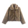 Z Cross-Border European & American Style 2025 Women's Fashion Fur-Integrated Jacket