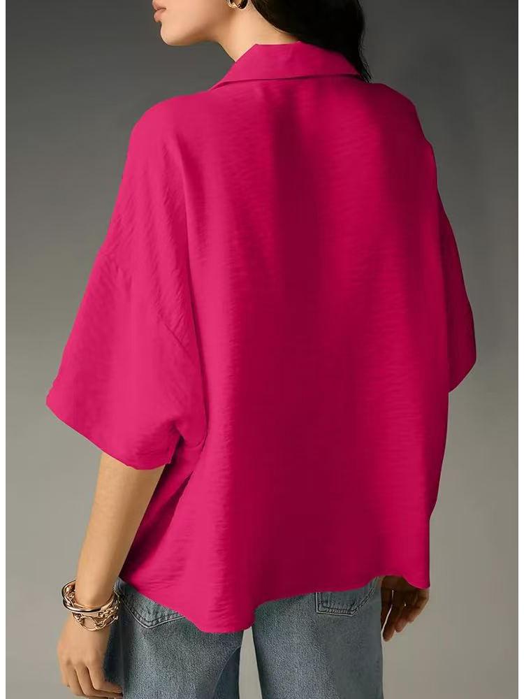 European Summer French V-Neck Elegant Short-Sleeve Top