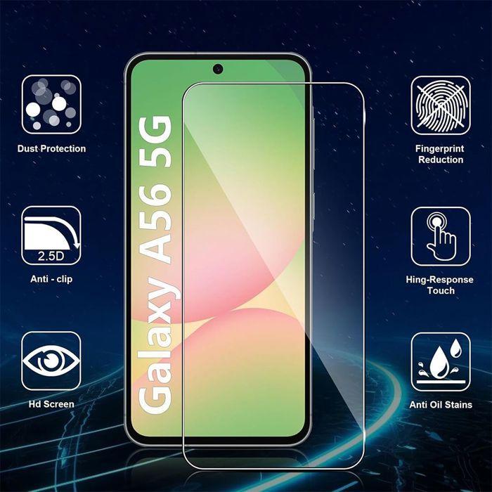 Verres Trempés - Booling - pour Samsung Galaxy A56 5G - Protection Écran et Caméra - Résistant aux Rayures - 9H