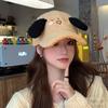Baseball hats men and women autumn and winter cute koala ears lamb wool warm big head circumference peaked cap
