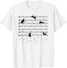 Cute Kitty Playing Music Note Clef Musician Music Cat Lover T-Shirt