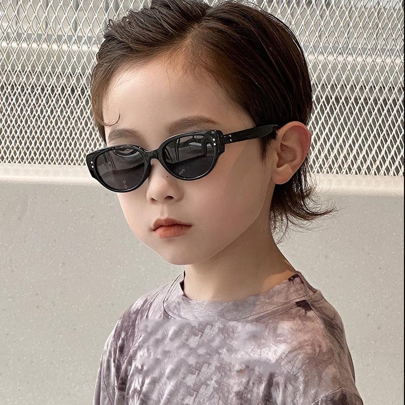 Children'S Sunglasses Boys' New Sunscreen Retro Girls' Sun Glasses Uv Protection Polarized Boys' Baby Glasses Uv400 Eyewear