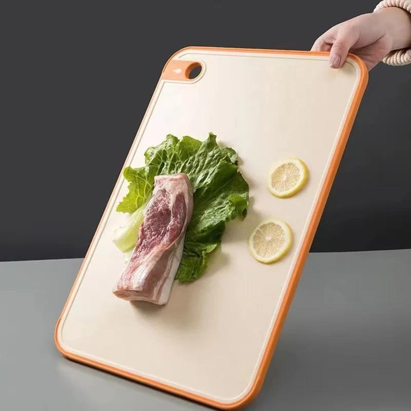 Wheat Straw Double-Sided Antibacterial Cutting Board Home Kitchen Anti-mildew Anti-slip Plastic Multi-functional Sticky Board