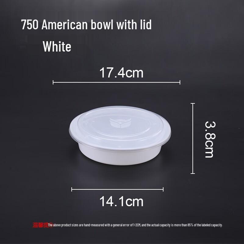 Disposable Round Meal Boxes with Cutlery Set