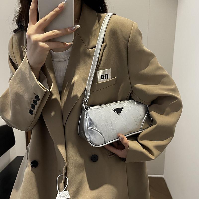 Trendy 2024 Womens Mini Shoulder Bag Stylish Vintage Pu Tote Purse For Daily Use