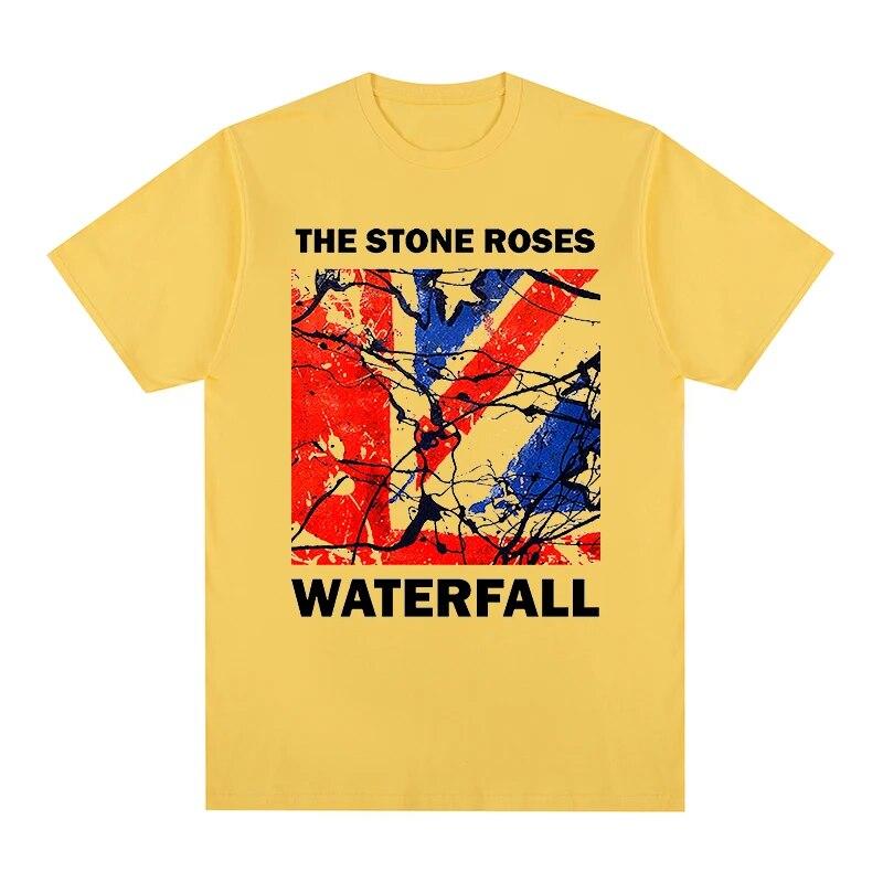 the stone roses waterfull T-shirt Cotton Unisex T shirt New TEE TSHIRT Womens Tops