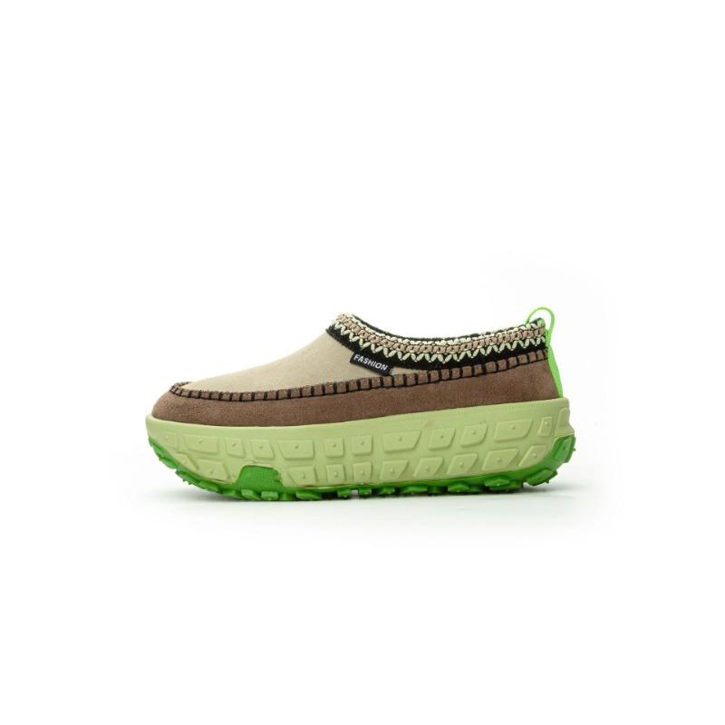 

Inner heightening tire sole snow boots women s winter new retro lightweight versatile lazy women s cotton shoes 39 зелений