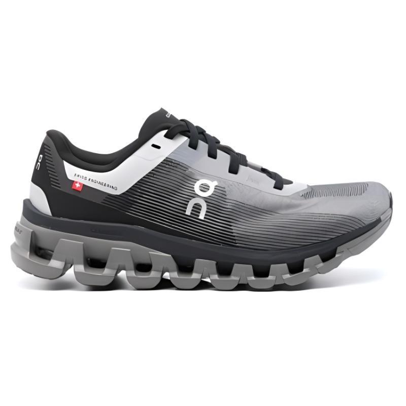 On Cloudflow 4 Women's Low Top Running Shoes Black Grey 3WD30112325