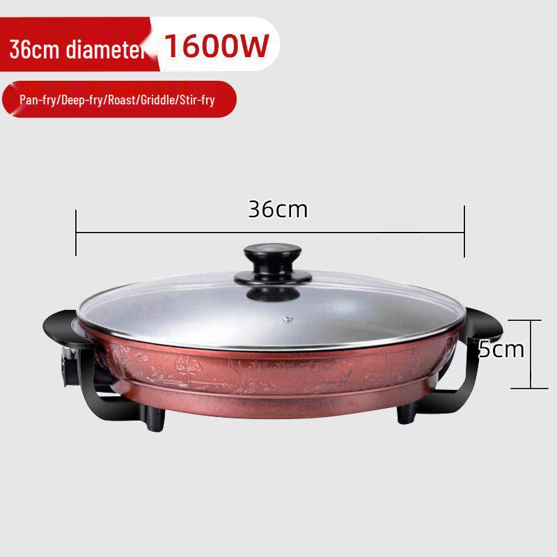 

Extra-Large Non-stick Electric Griddle & Frying Pan for Roti & Pancakes