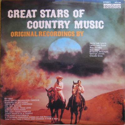 LP Skiva VARIOUS - Great Stars Of Country Music 6870600 Contour UK Country Begagnad