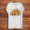 Fibonacci Sequence The Golden Crust Ratio Pizza Funny Geek T Shirt Men White Casual Tshirt Unisex Short Sleeve Streetwear Tee
