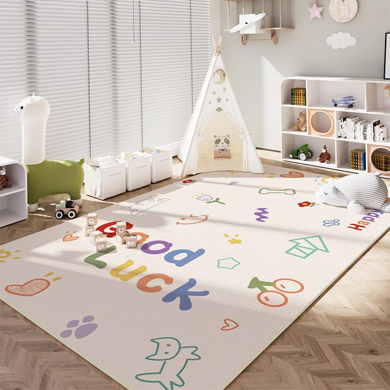 Children's Room Carpet Bedroom Cartoon Learning Reading Area Floor Mat Baby Climbing Mat Bedside Carpet Living Room