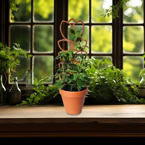 Tre Plantebrakett Bladform Espalier Klatreplante Støttestativ Enkel Installasjon Multifunksjonell Planteholder