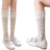 Korean Ballet Style Calf Socks Women's Spring and Summer Kola Stacking Socks Thin Breathable Jk Girl Bow Medium Tube Socks