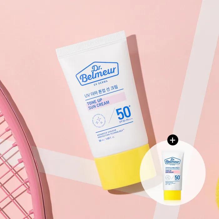 [1+1] The Face Shop Dr. Belmer UV Derma Non-Comedogenic Tone-up Sun Cream 50ml