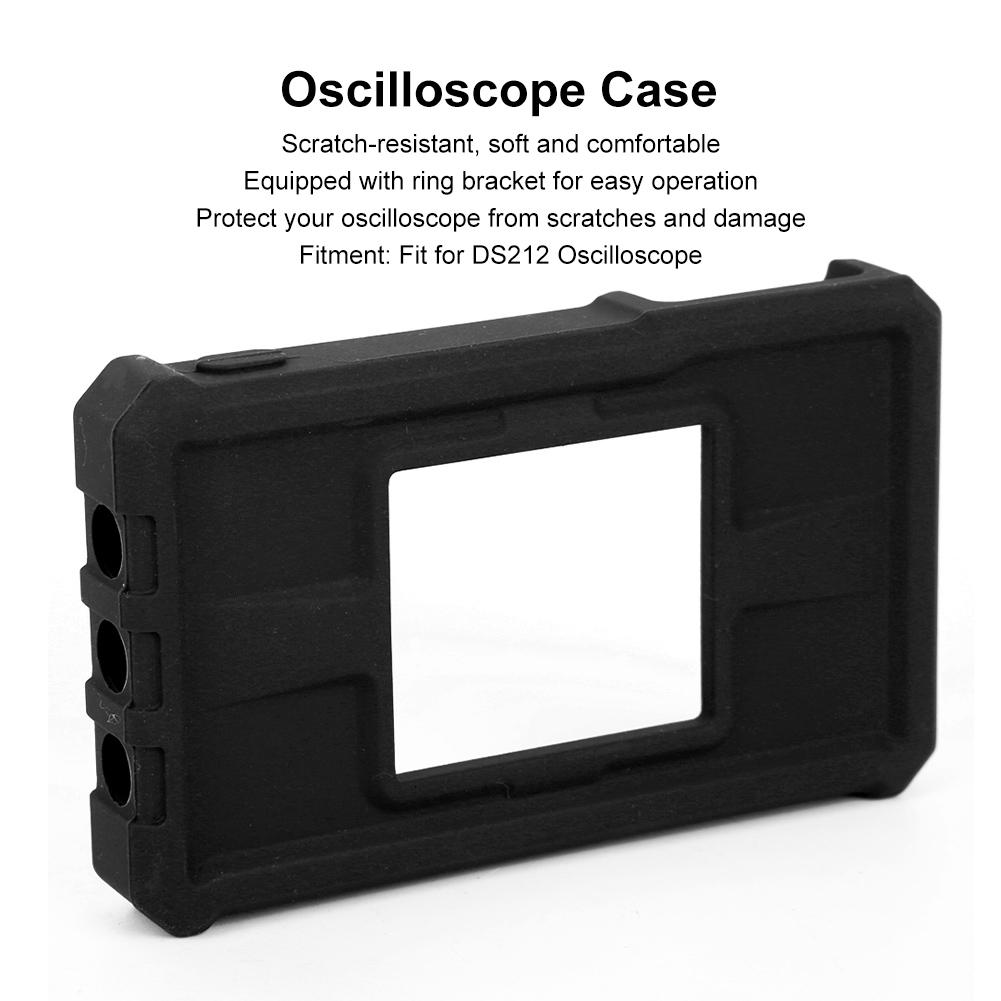 SC212 Soft Silicone Oscilloscope Protective Cover Case Protector Fit for DS212 OscilloscopeBlack