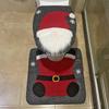 New Christmas Toilet Cover Christmas Decoration Set Grinch Seat Cushion Toilet Seat and Foot Pad Four-piece Set