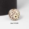 Star and Moon Bodhi Beads: Pure White High-Density 108 Bead Bracelet for DIY Prayer Accessories
