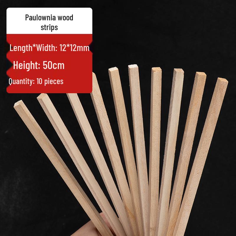 Paulowniahout Strips voor 3D Modelbouw en Blokhut Constructie