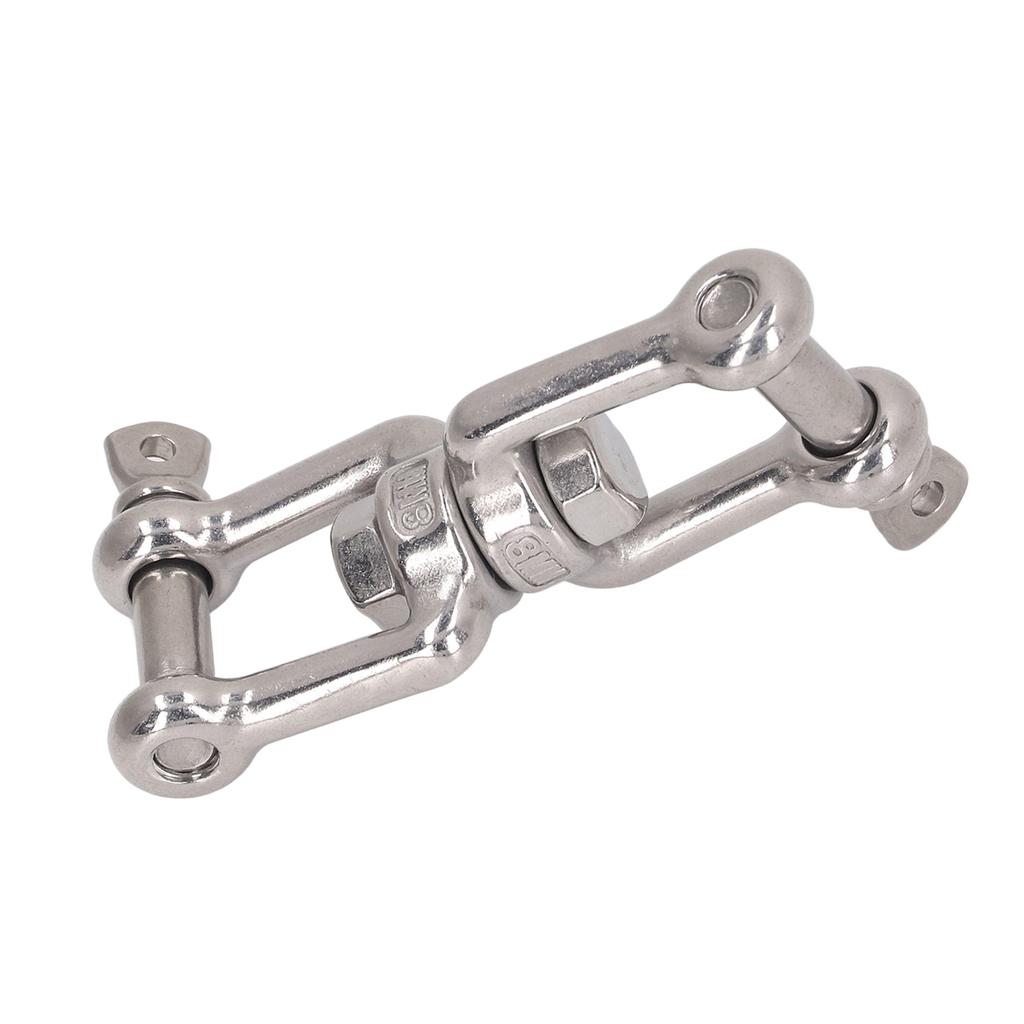 304 Stainless Steel Double Jaw Shackle Rustproof Universal Jaw Anchor Connector for Hardware