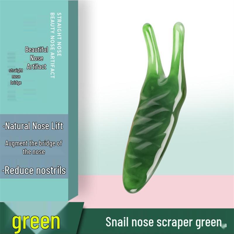 Resin Gua Sha Nose and Chin Massager: Beeswax Scraper for Nasal Therapy and Acupoint Stimulation