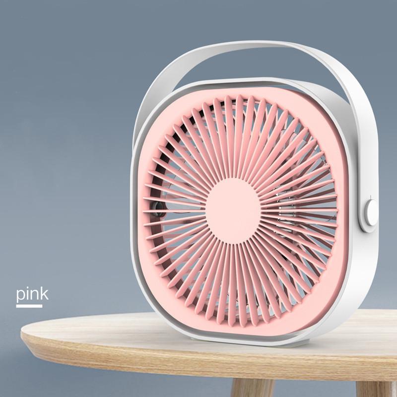 6-inch Usb-powered Portable Desk Fan With Creative Design Silent Operation Ideal For Summer Great Gift Pink розовый