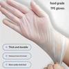 100 guantes desechables de TPE, sin polvo ni látex, aptos para limpieza de cocina y baño.