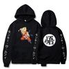 Anime Saiyan Hoodie Unisex Fleece-Lined Pullover Sweatshirt Teens Adults Casual Long Sleeve Hooded Top