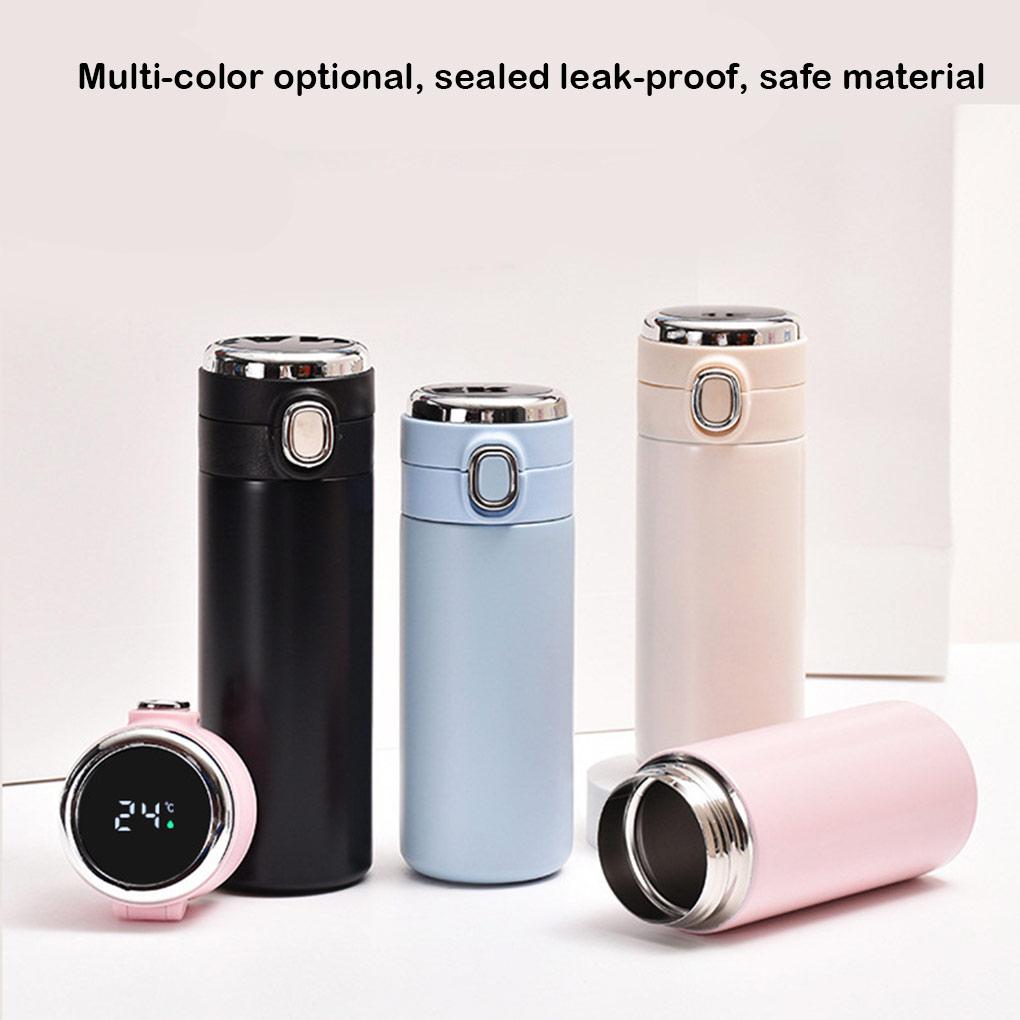 Stainless Steel Smart Vacuum Flasks Temperature Display Coffee Tea Kettle Thermal Bottle for Home Travel Office