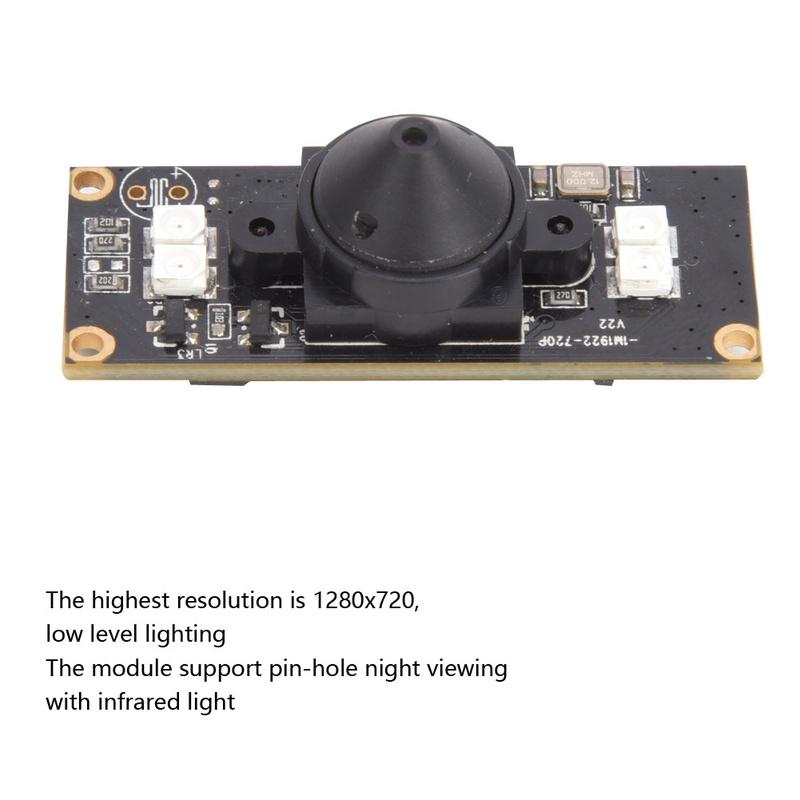 USB Camera Module OV9712 Chip with HD Infrared Night Viewing Light 1280x720 30fps 56°