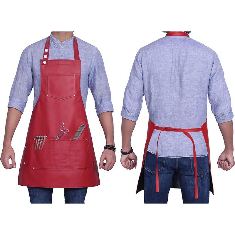 

Home Kitchen Apron Cafe Catering Hairdresser Makeup Artist Apron Overalls Print бордовый