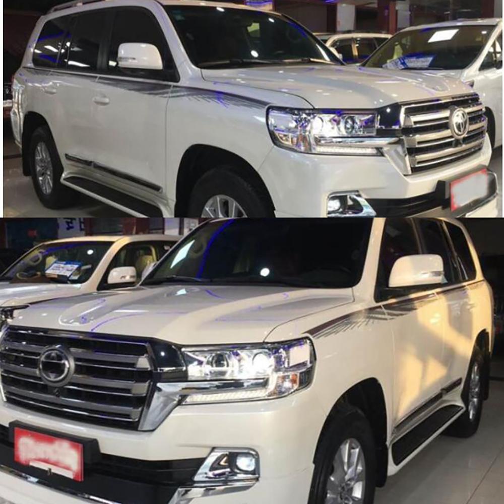 Car Door Side Stripes Skirt Body Decal Racing Sport Styling Stickers For Toyota Land Cruiser 200 2016- Car Body Stickers