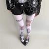 Süße atmungsaktive Katzen-Strumpfhosen Harajuku Streetwear Verstellbare lange Socken Y2K Rollenspiel-Socken Cosplay