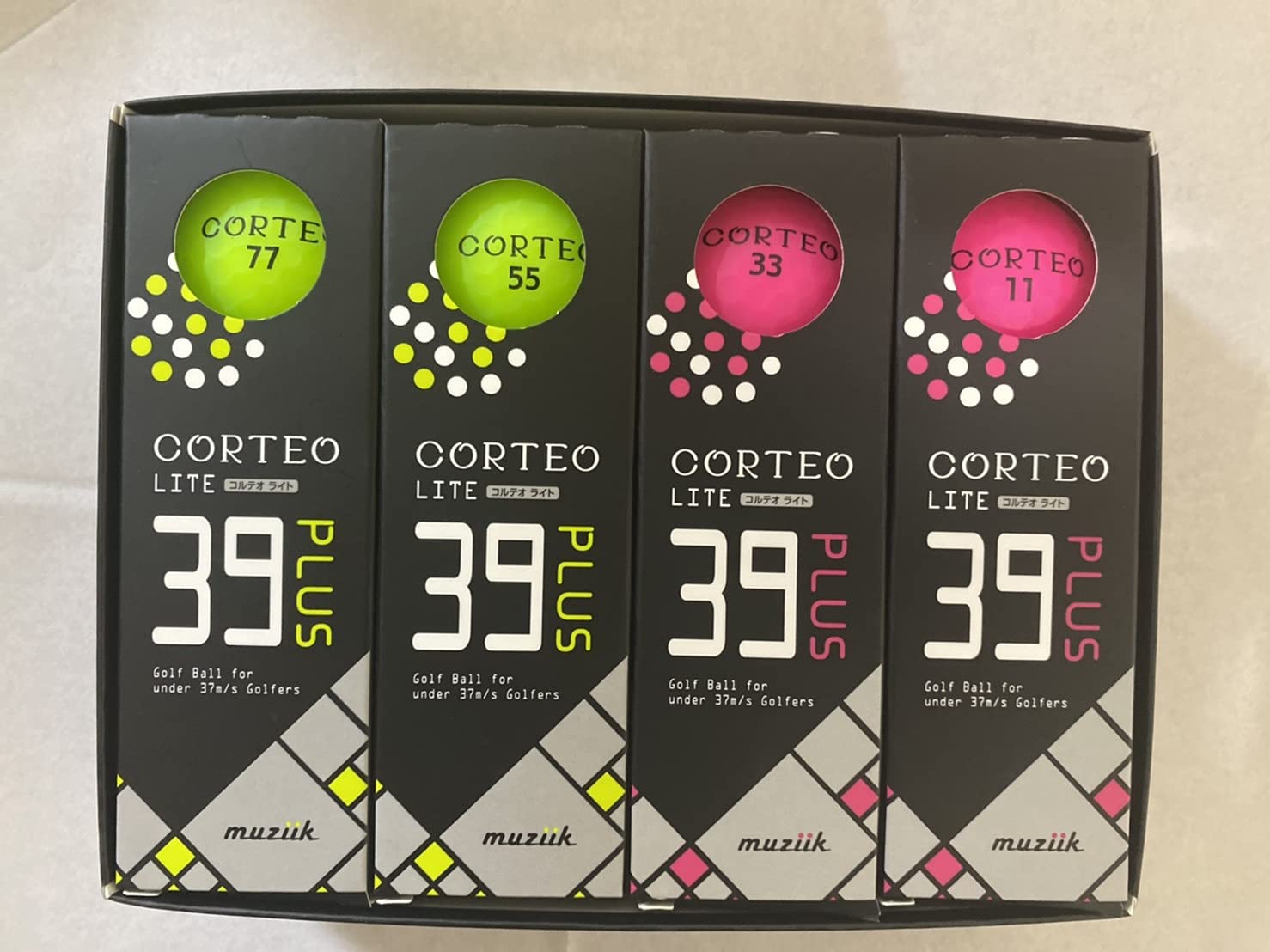 

muziik японский подлинный продукт новый Muziik Corteolite 39 Plus Pink Apple Pair Set