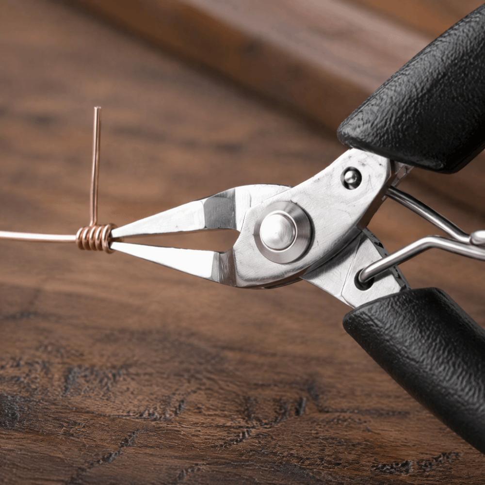 Stainless Steel Jewelry Pliers Toothless Sharp Diagonal Pliers Manual Straight Long Nose Long Nose Pliers Jewelry Findings