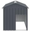 Vidaxl Buda Dla Psa, Z Dachem, Antracytowa, 117X153X123 Cm, Stal
