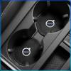 PU Leather Slot Non-slip Coaster Mat Car Cup Holder Pad For Volvo 240 C70 S40 S50 S60 S70 S80 S90 V40 V50 V60 V90 XC40 XC60 XC90 Vnl Truck